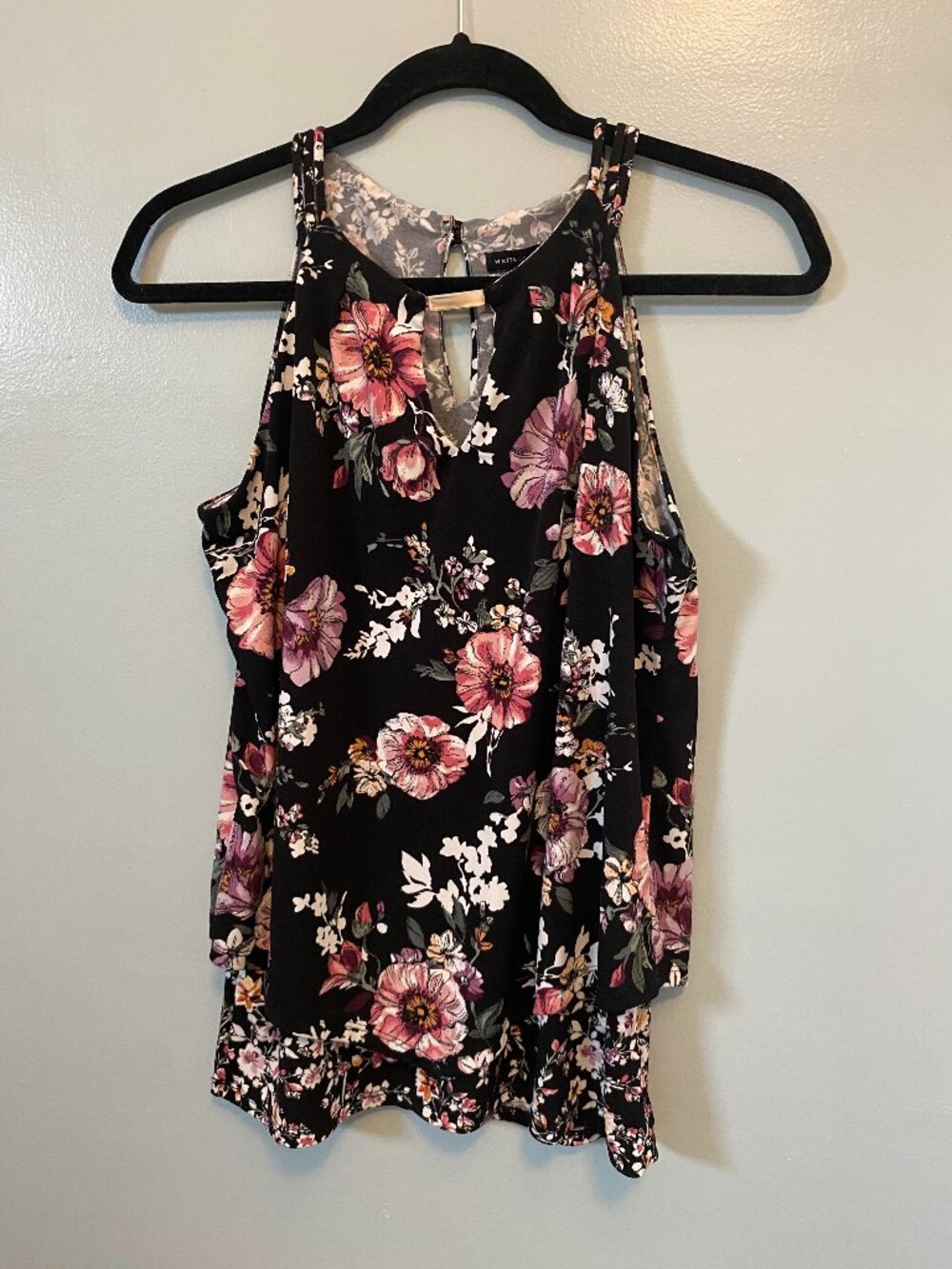 Beautiful Floral WHBM Dressy Tank Size S